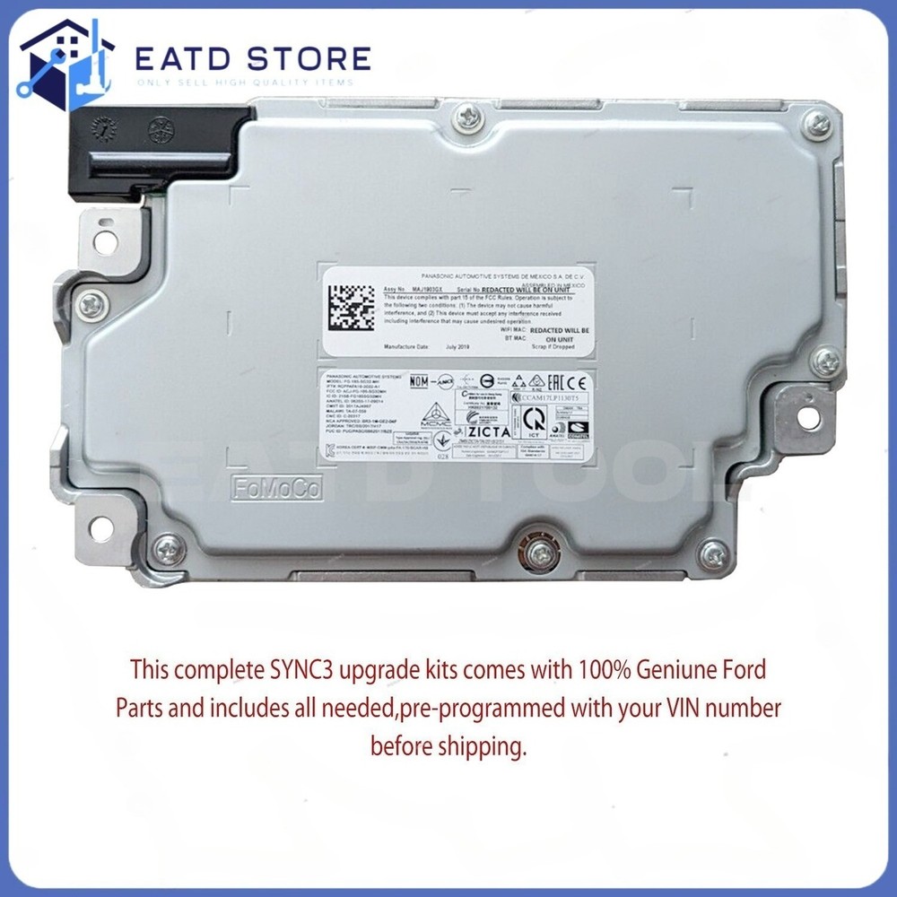 NEW Sync 3 Apim Genuine Ford Oem Navigation 3.4 Latest Maps Free Programming