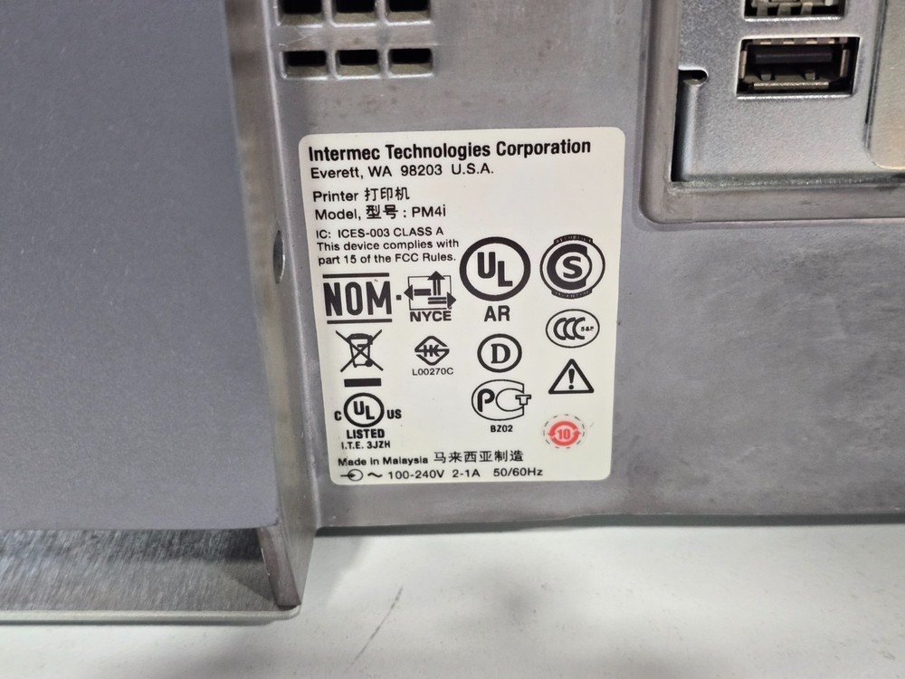 Intermec EasyCoder PM4i Thermal Transfer Industrial Label Printer