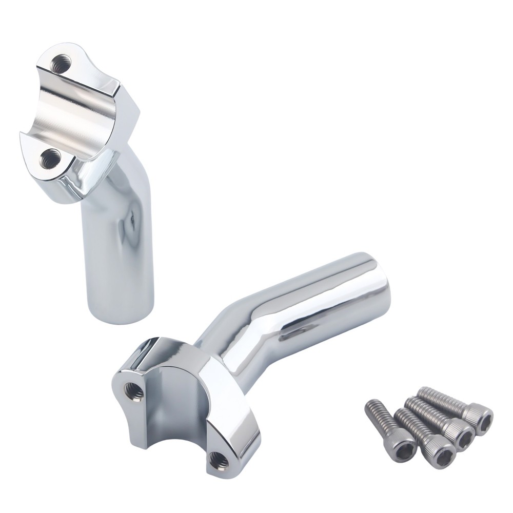 4.5" Pullback Handlebar Risers For Harley Dyna Wide Road Glide Softail Chrome