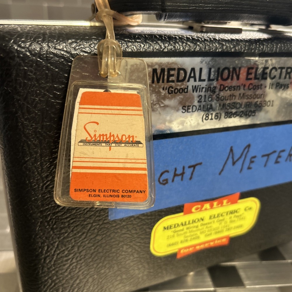 SIMPSON 408-2 Light Meter Incident & Reflective w/ Case