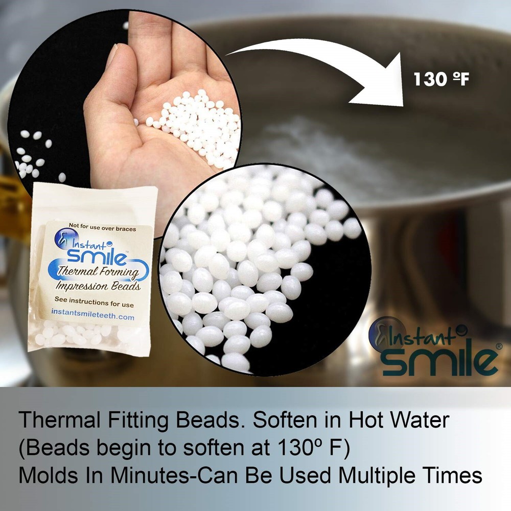 Thermal Fitting Beads, Fix Missing and Broken Teeth, Instant Smile –Pack 2