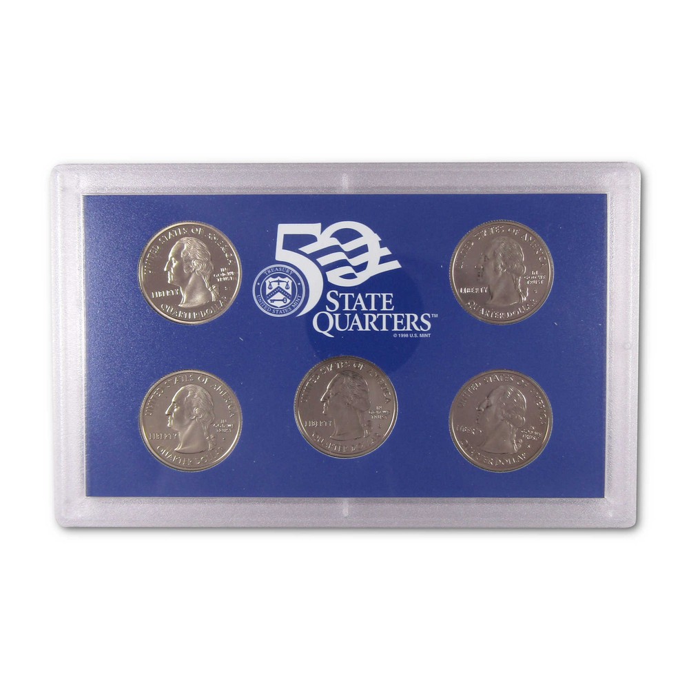 2001 State Quarter Clad Proof Set U.S. Mint Packaging OGP COA
