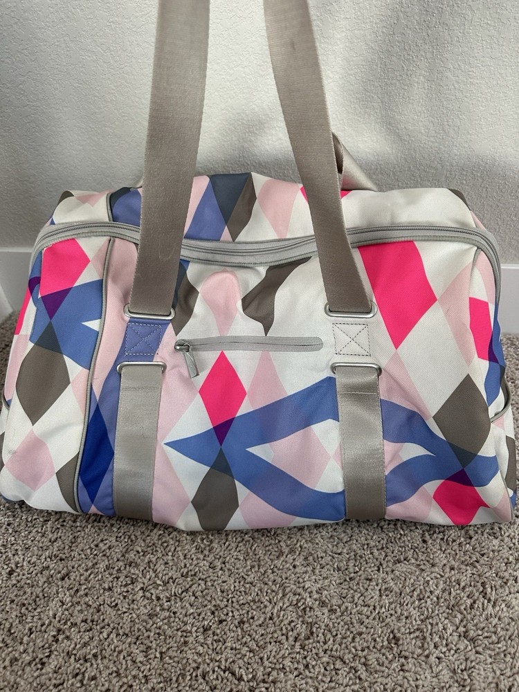 Nike Duffle Bag Diamond Purple Pattern Large Overnight Bag