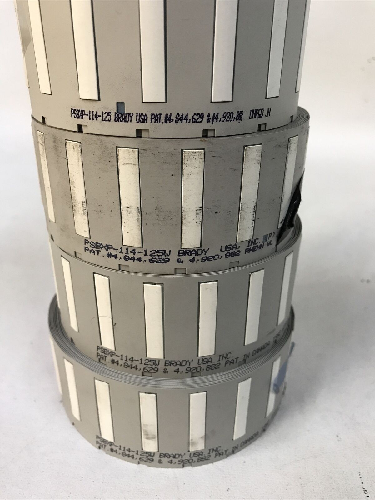 *LOT OF 4 USED ROLLS* Brady PSBXP-114-125 PS Permasleeve Wire Sleeve Labels