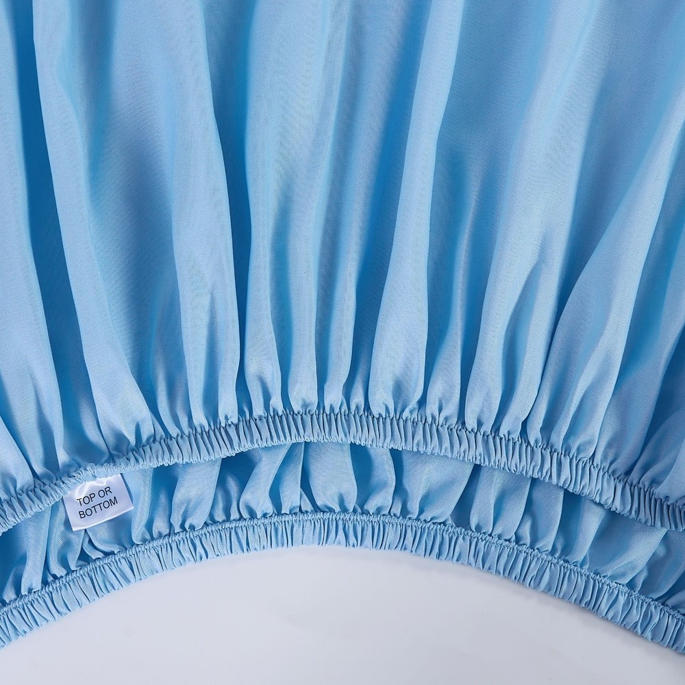 Mainstays Basic Value Microfiber Bed Sheet Set, Light Blue, Twin, 3 Piece