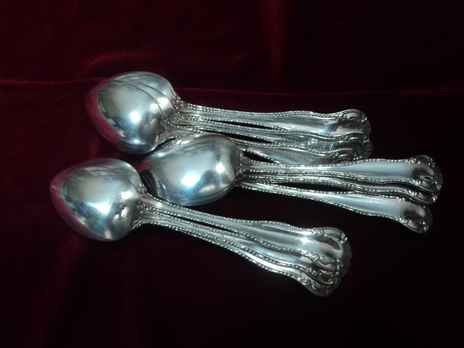 Silverplate Flatware Lot of 12 Teaspoons Wm Rogers YORK 1900