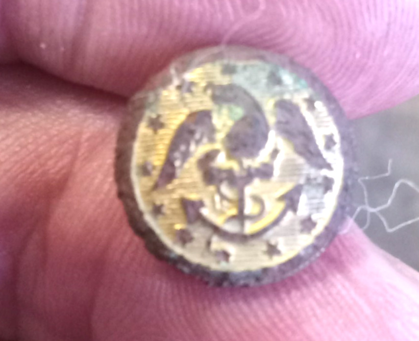 civil war dug naval cuff from Fredericksburg