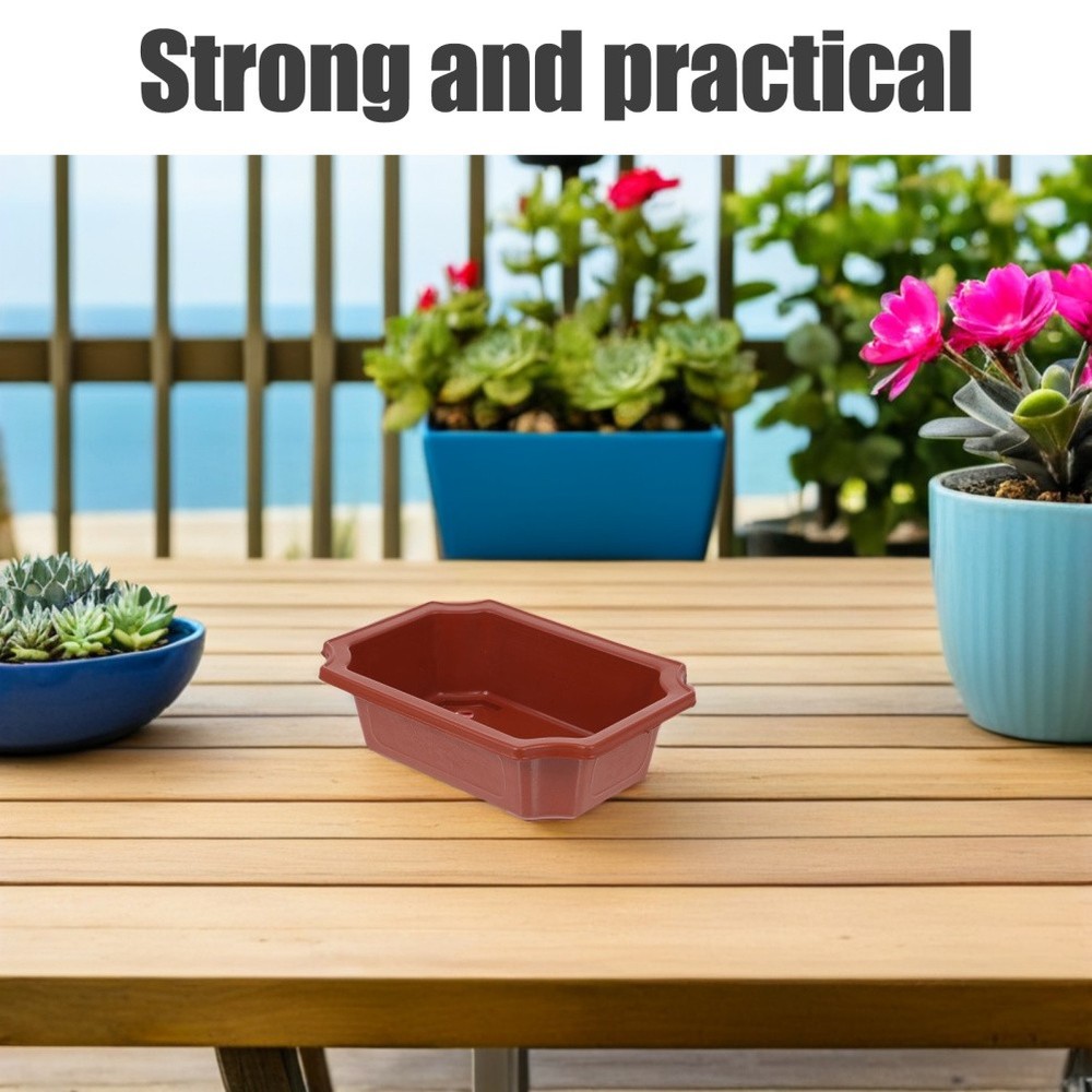 10 Pcs Bonsai Planters Kit with Pot Rectangular Flowerpot