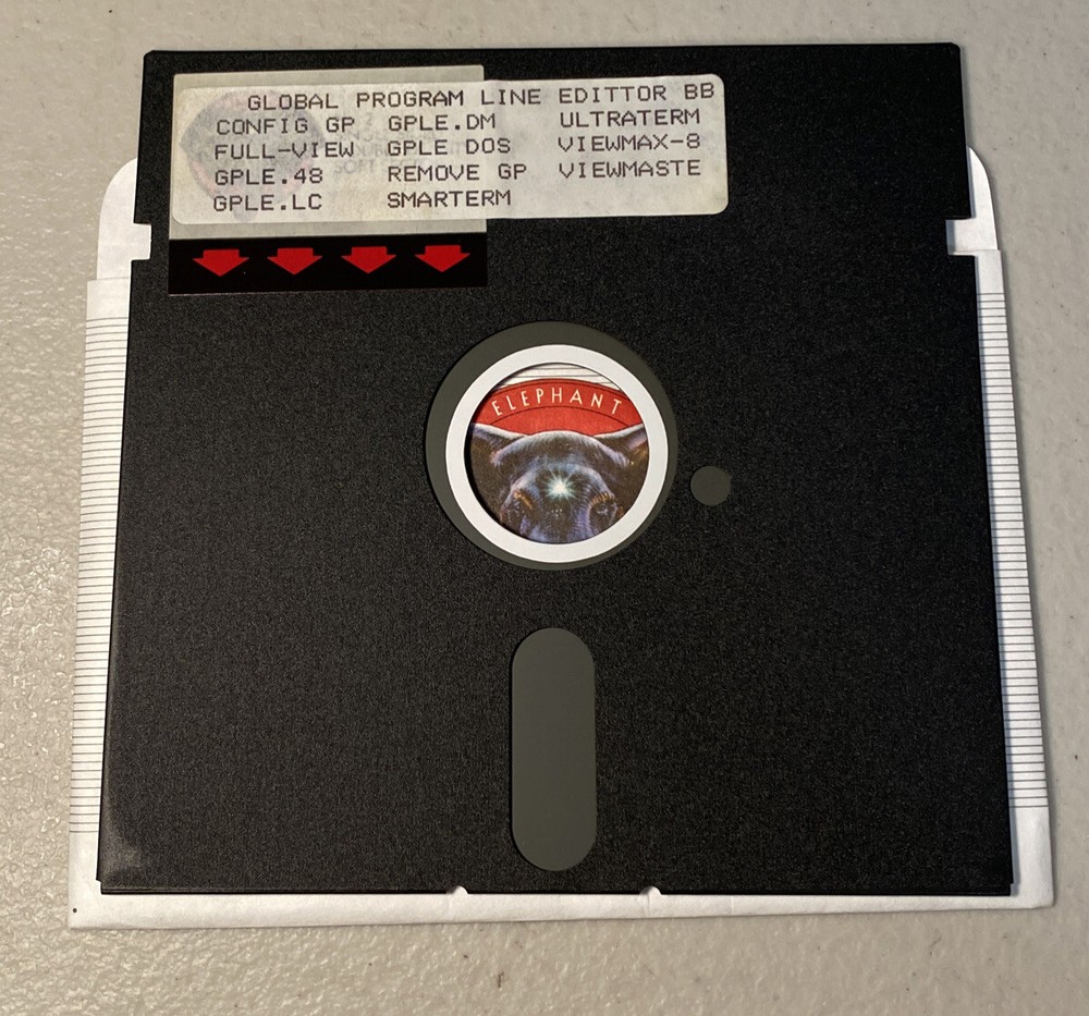 Global Program Line Editor For Apple IIe/IIc DOS 5.25” Floppy Disk