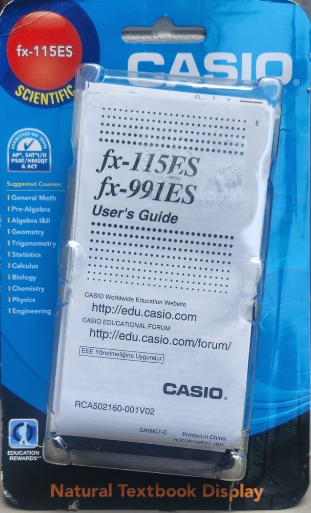 Casio FX-115ES Scientific Calculator