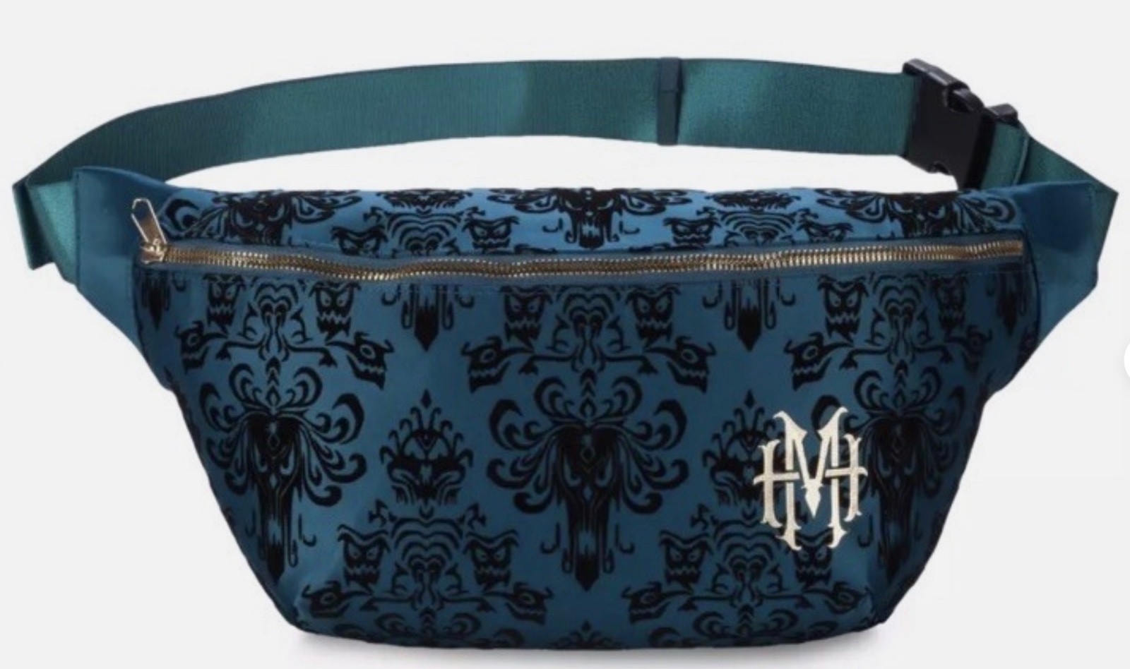 Disney Parks The Haunted Mansion Fanny Pack Belt Bag GREEN LARGE SIZE NWTS!