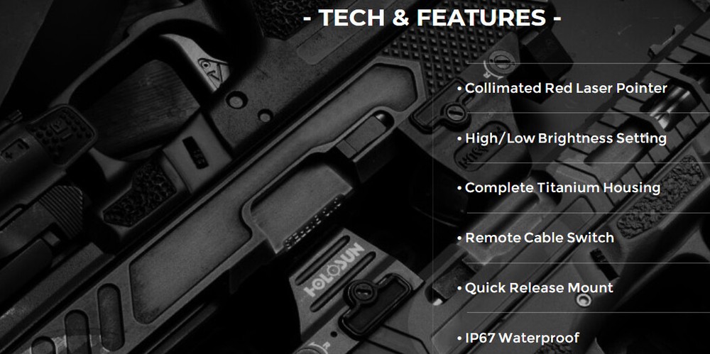 Holosun LE117-R Titanium Single Collimated Red Laser Pointer