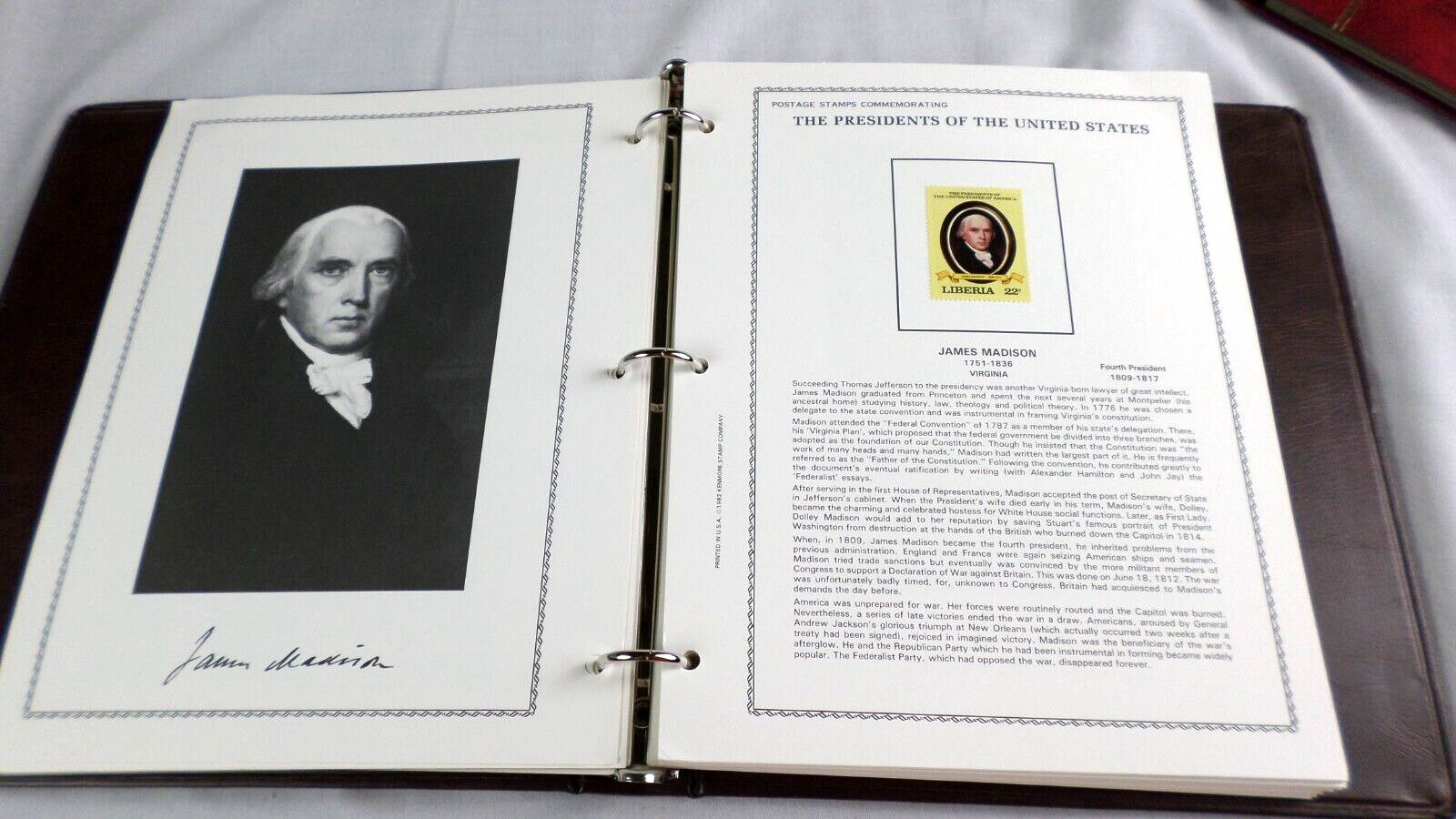 1984 Kenmore "The Presidents of United States" Liberia 39 Stamps &4 Sheets Mint