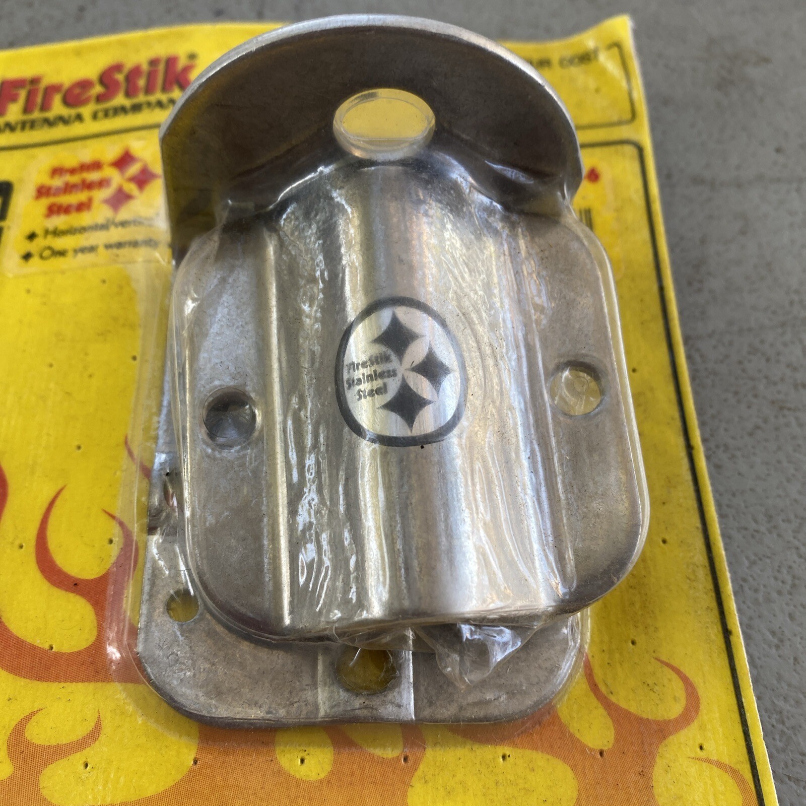 3-Way Mount 1/2” Hole For CB Antennas Firestick FireStik SS-6 Stainless Steel