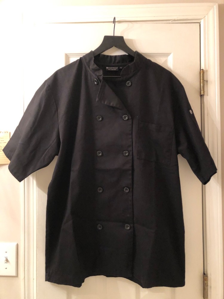 ChefWorks Short Sleeve Chef Coat (Large)