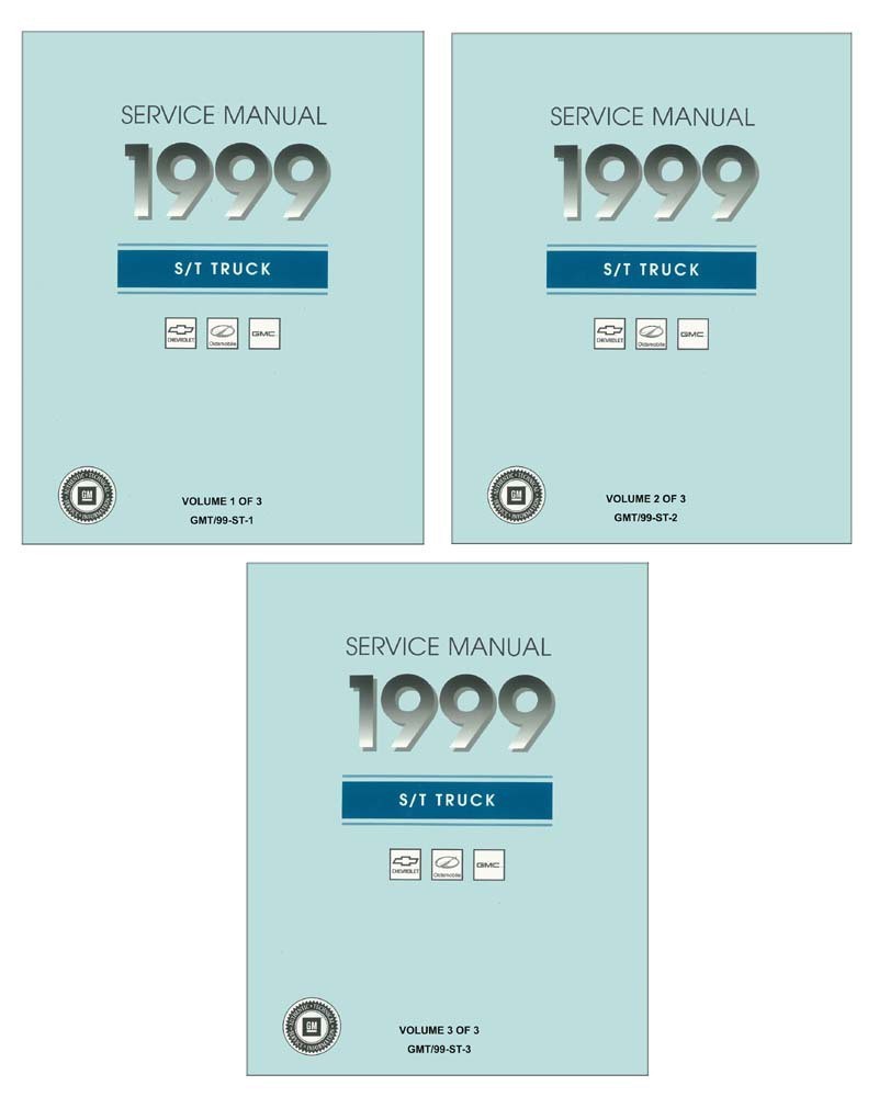 1999 Chevrolet S/T Truck Shop Service Repair Manual Book Engine Drivetrain OEM