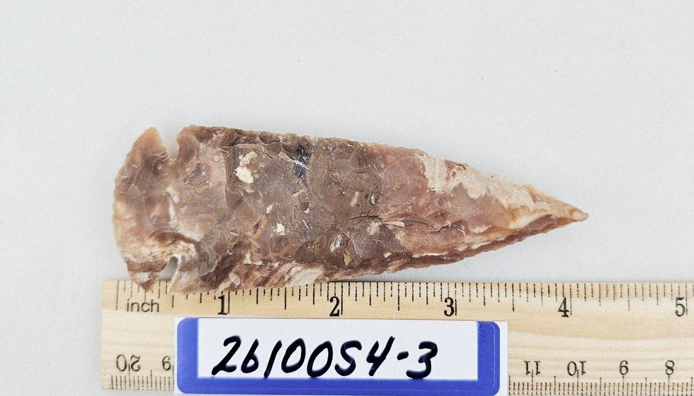 4" Spearhead - Lance Head - Drill Point - Hand Knapped Agate