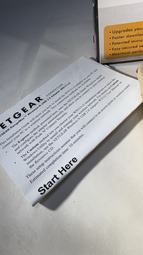 NetGear Rangemax Next Wireless USB. N
