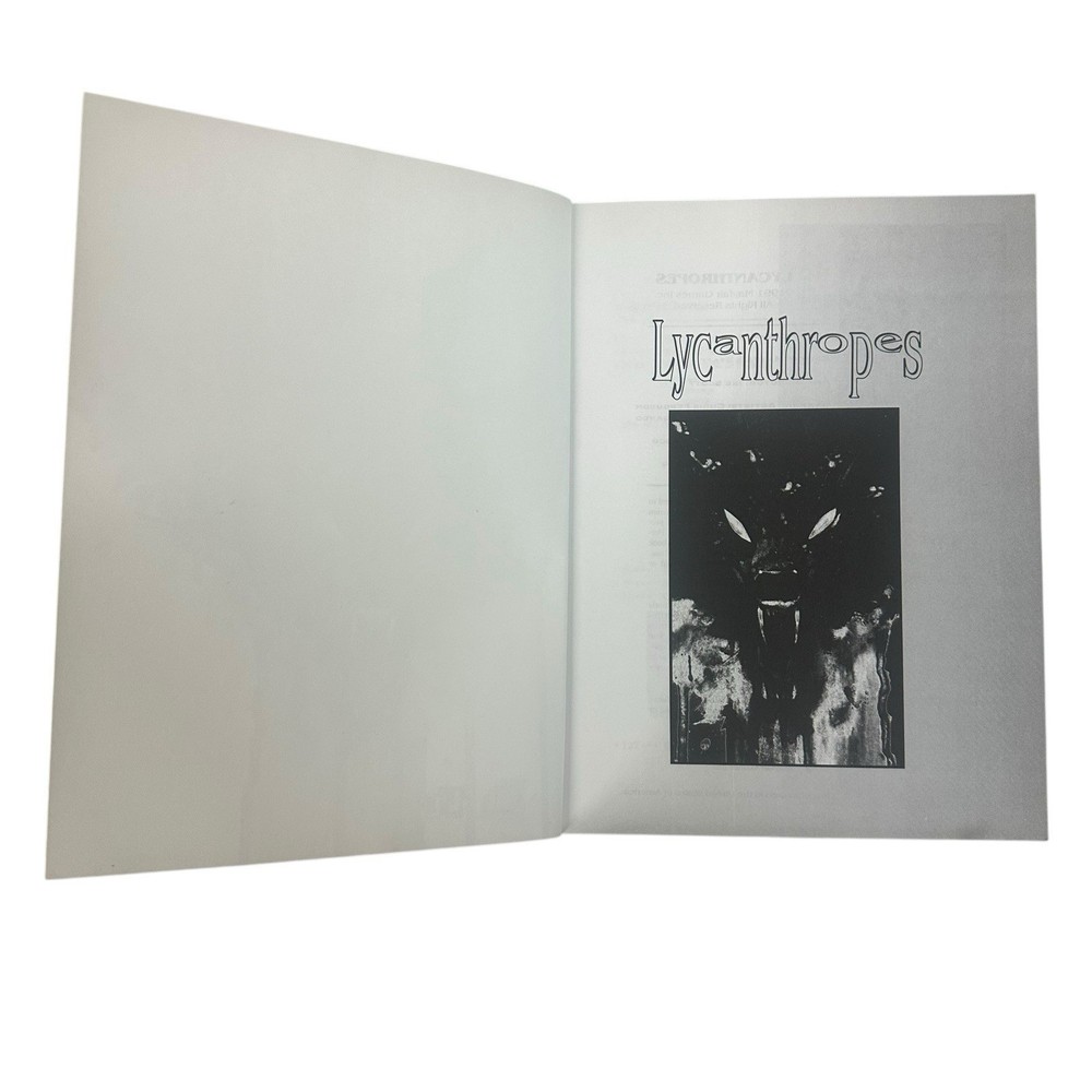 Chill RPG module Lycanthropes Mayfair Games