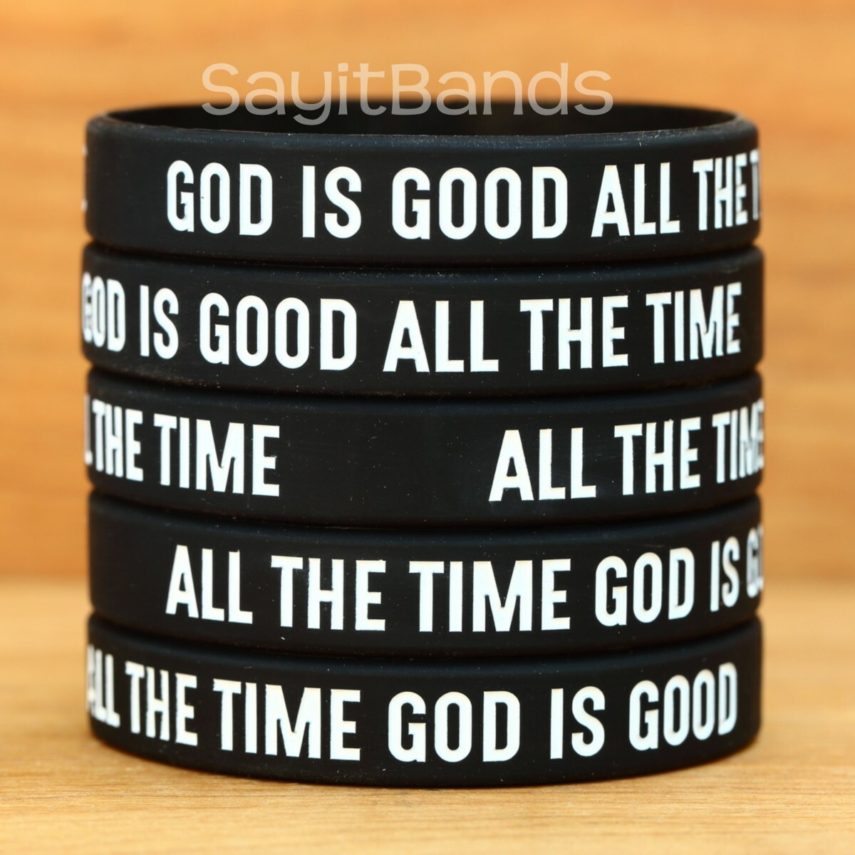 Ten (10) of GOD IS GOOD ALL THE TIME Bracelets - All the Time God is Good Bands