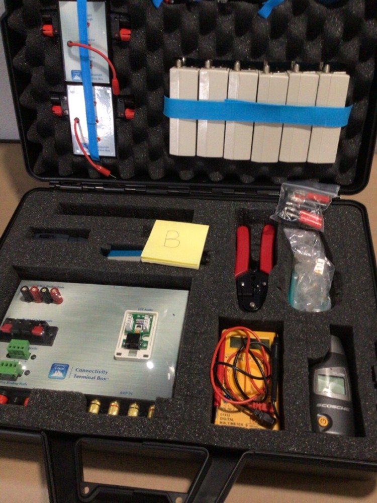 C-Tech Training Tester Case system kit home audio ?? copper cable ??