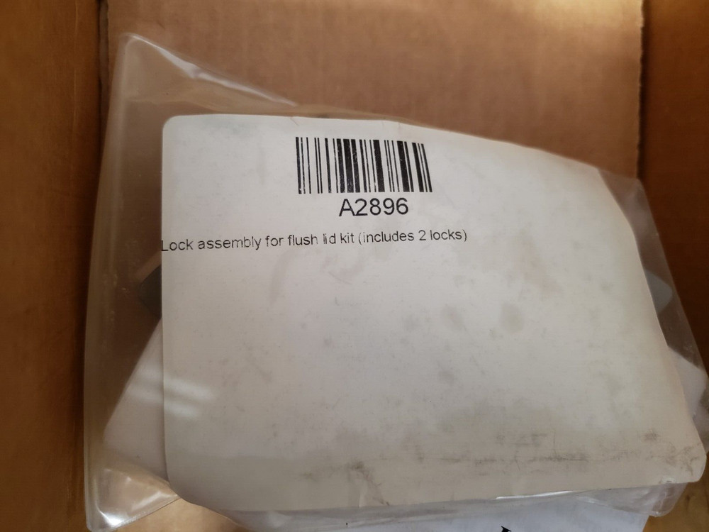 Coverstar A2896 Lock Assembly For Flush Lid Kit Includes 2 Locks NEW