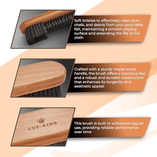 Pool Table Brush Set, Pool Table Accessories, Billiard Accessories, Pool Table
