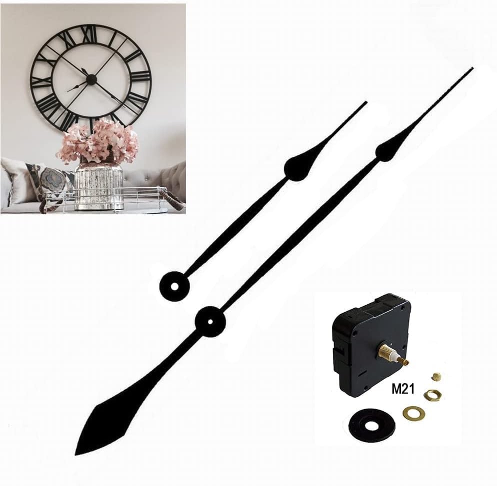 17 inch Large Hands and High Torque Clock Movement Combo