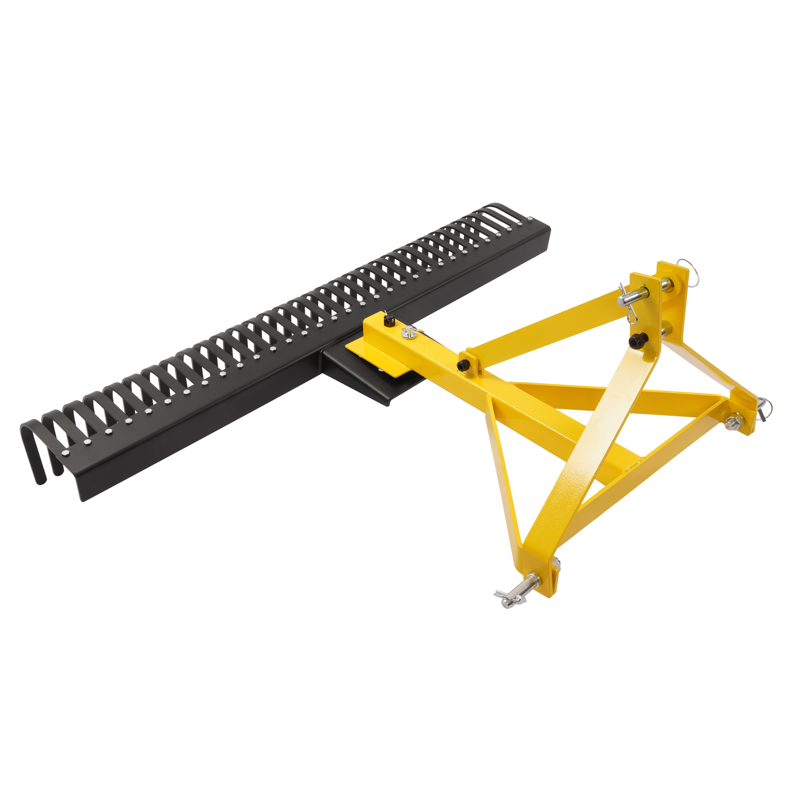 3-Point Landscape Rock Rake Garden Tool 5 FT 360° Rotation For Tractors Hookup