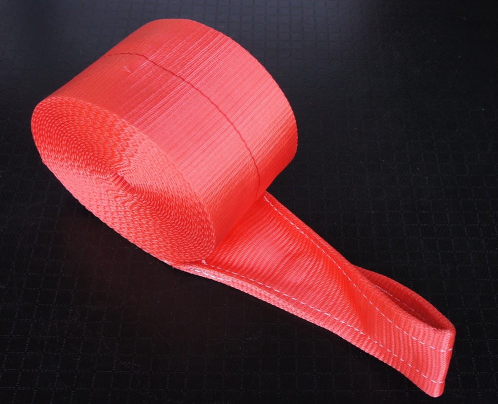 10 RED 4" x 30' Loop End Winch Straps Flatbed Truck Trailer Tie Down Load Strap