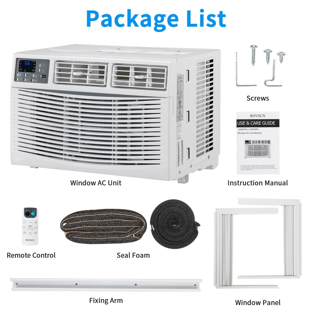 18000 BTU Smart Window Air Conditioner Window AC Unit with WiFi Remote Control