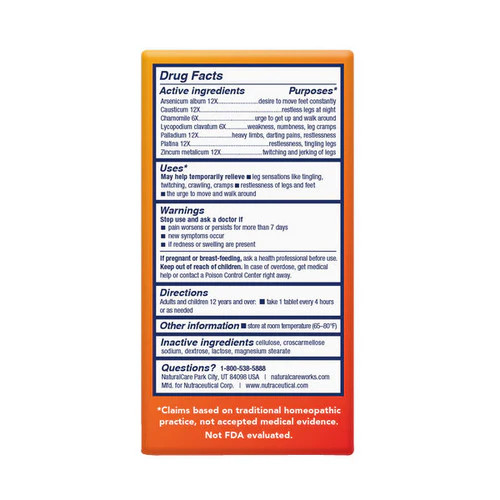 Restless Legs 60 Tabs by Natural Care