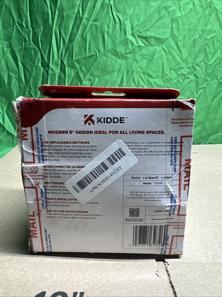 Kidde Hardwired Smoke Detector with Battery Backup & LED, 2-Pack (20SAR)