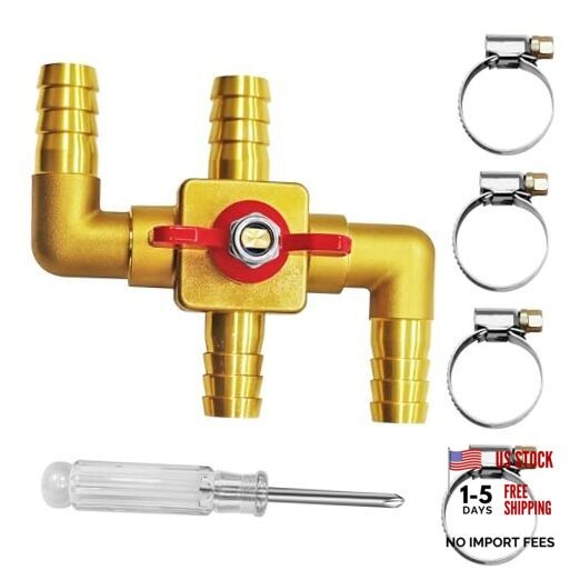 Solid Brass 5/8'' 4-Way Heater Control Valve – Automotive Heater Core Bypass