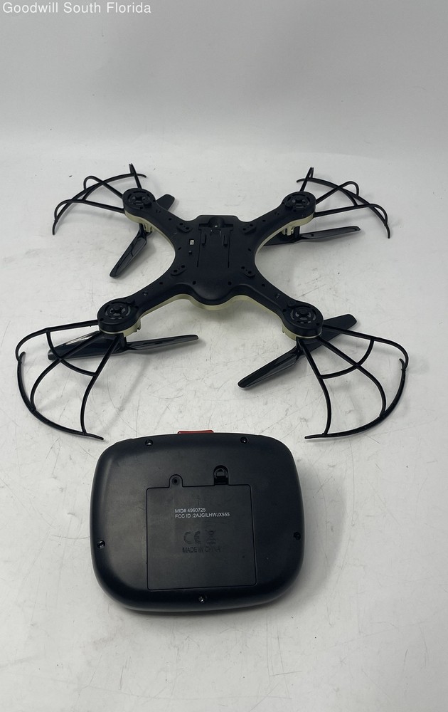 Vivitar Sky Racer Gold-Tone Quadcopter Drone Camera With Controller Functional