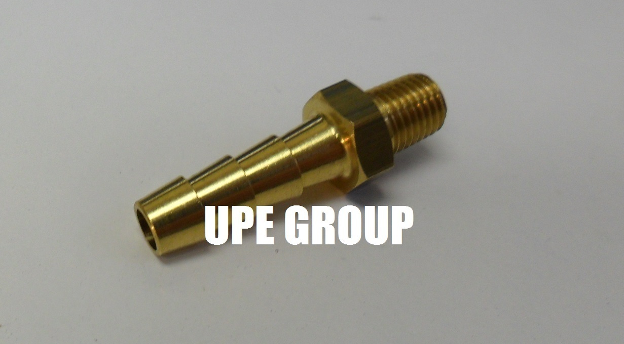 1/4 HOSE BARB X 1/16 MALE NPT Brass Pipe Fitting NPT Thread Gas Fuel Water Air