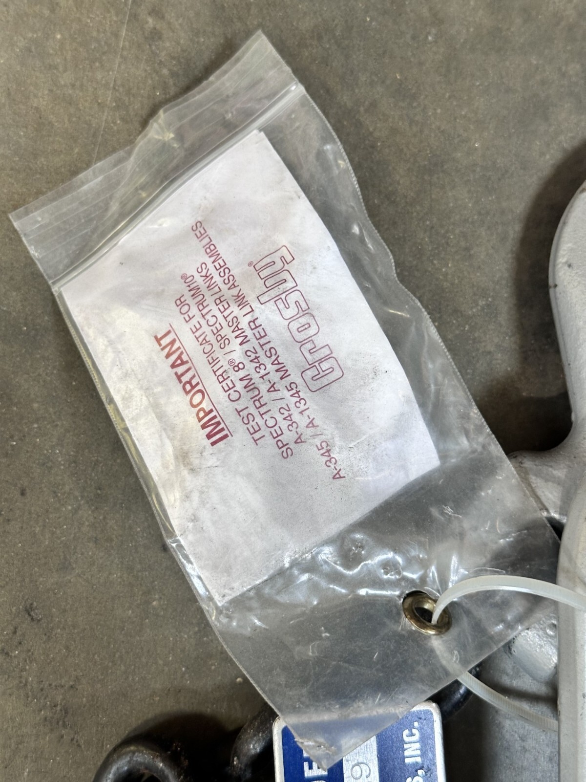 Certified Sling 129280 3/8” x 6’ type SOS g100 chain sling