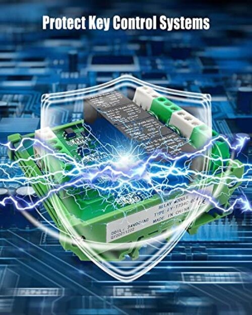4 Channel Relay Module 1 SPDT DIN Rail Mount 24V DC/AC Interface Relay Module