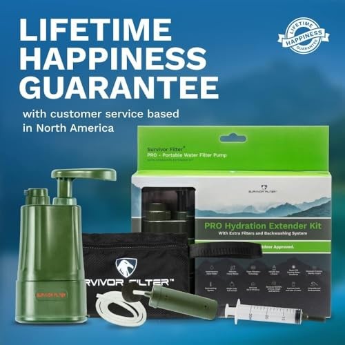 PRO Extender Series – Portable Water Filter Pump with Extra 3.2x2x6.5