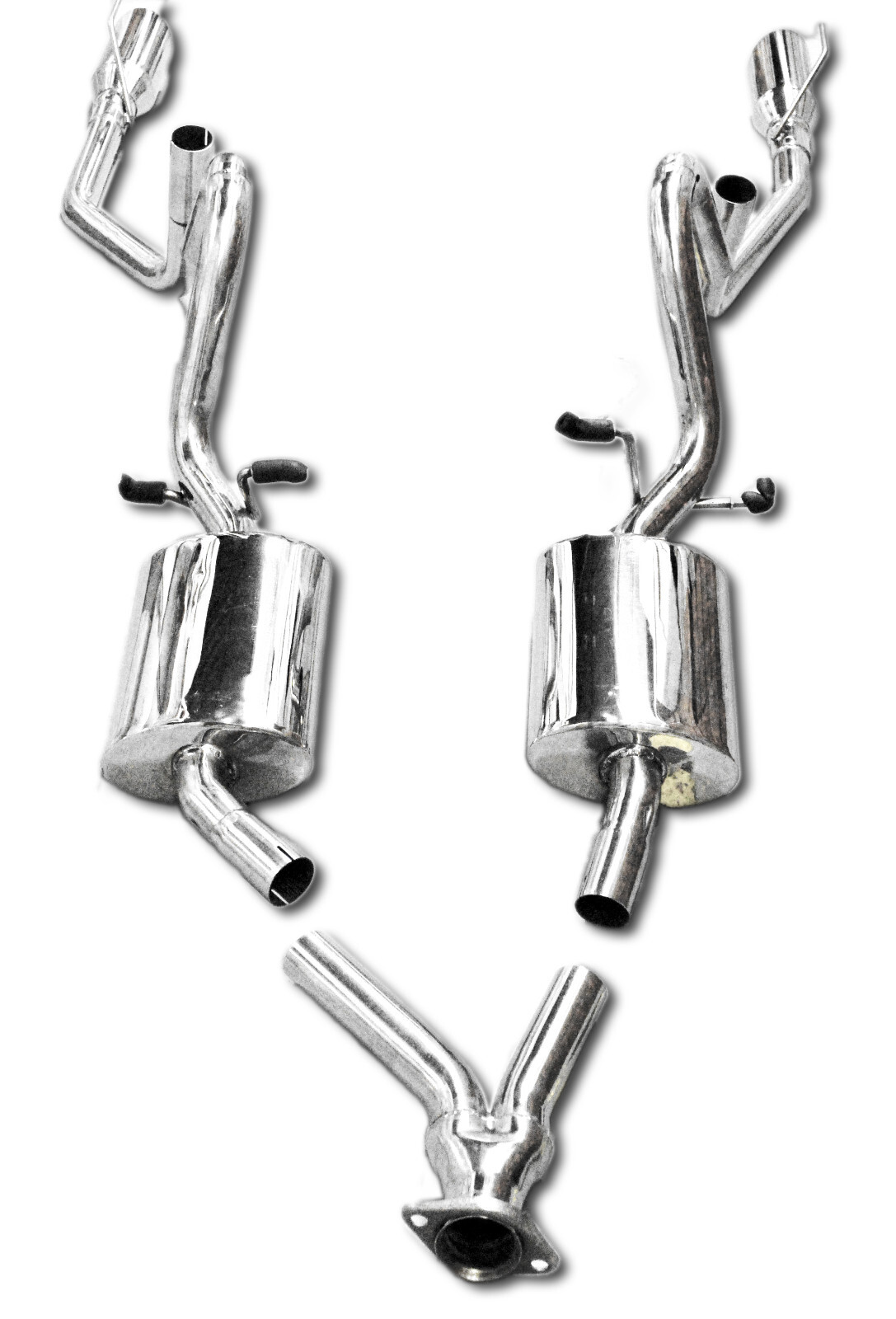 EMUSA Catback Exhaust System w/ Dual Tips for 99-04 Ford Mustang 3.8L V6
