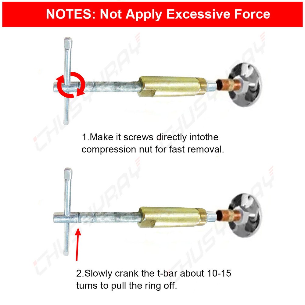 Superior Tool 03943 Compression Sleeve Puller 1/2"