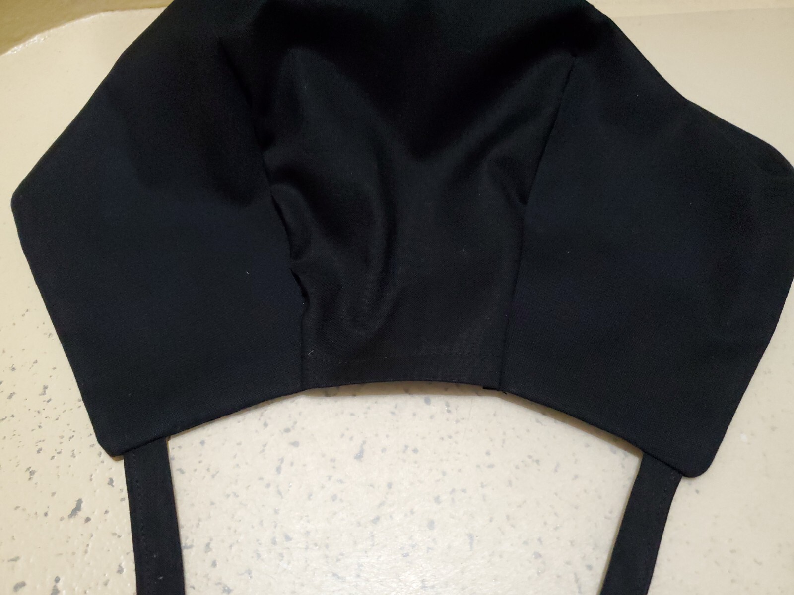 Solid Black Men's Skull/Chemo Surgical Scrub Hat/Cap