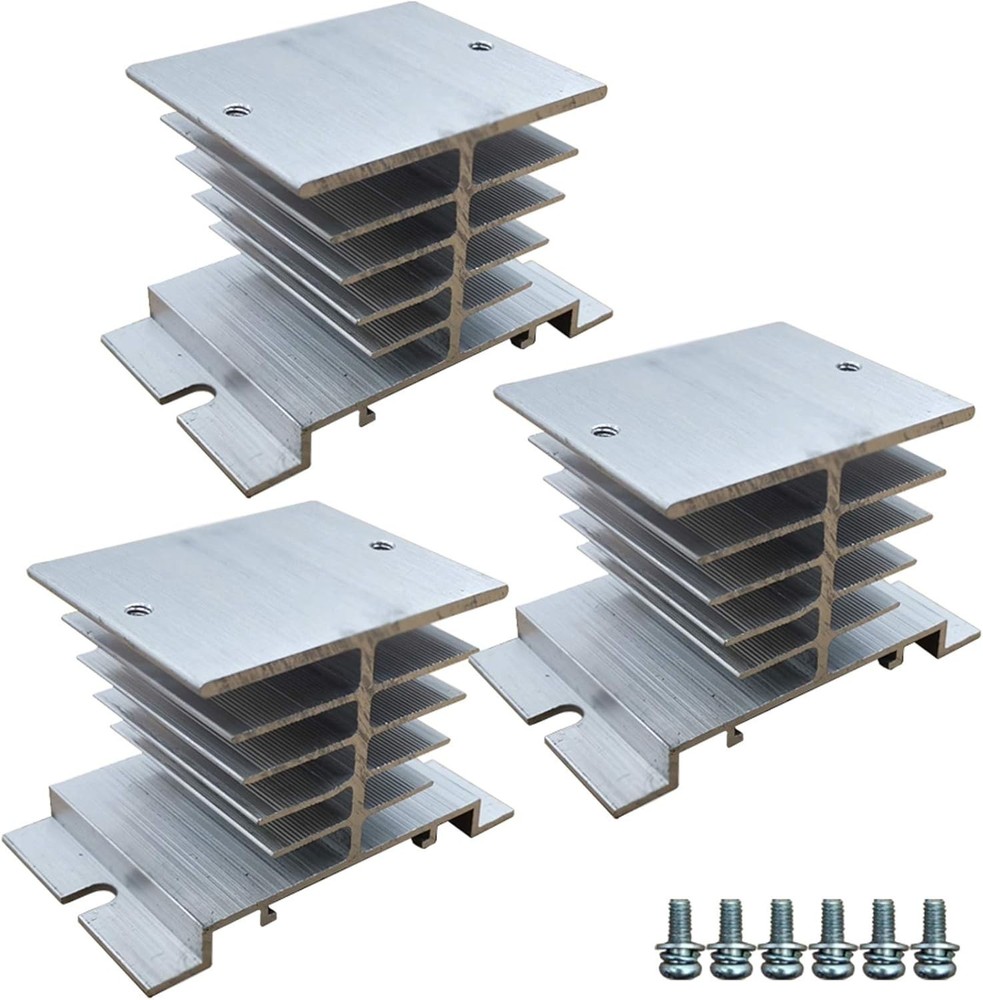 Compact Aluminum Heat Sink for Single Phase Solid State Relay - High Performance