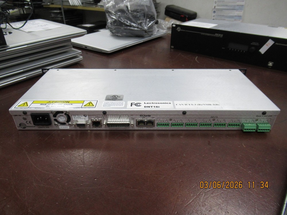 Lectrosonics DNT16i 16 Analog Input Dante Network Processor