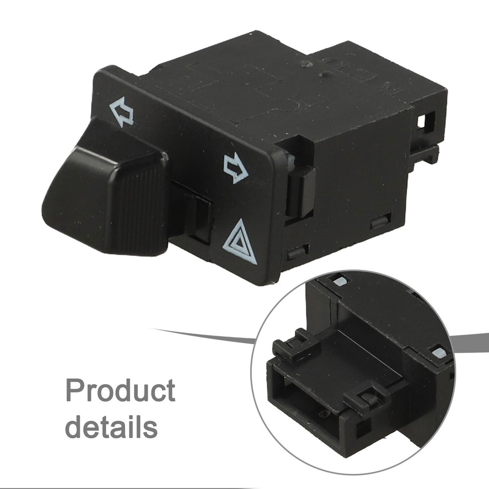 Button Switch Button Black Easy To Install Motorcycle Switches Plastic