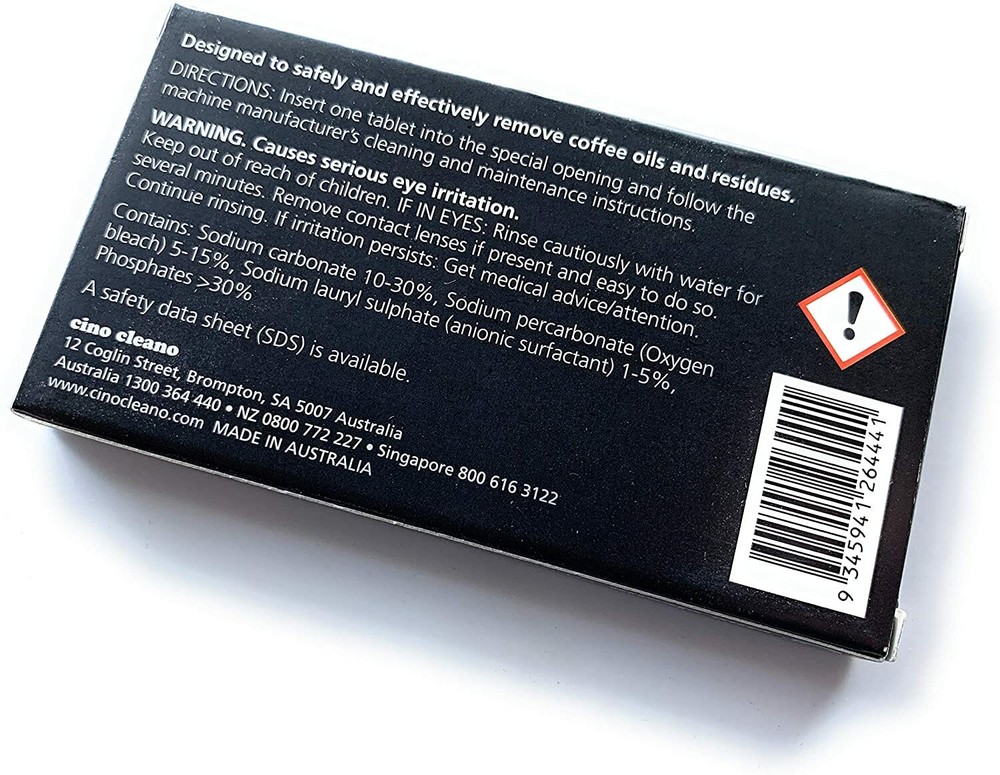 Cino Cleano Espresso Machine Cleaning Tablets - 8 Count