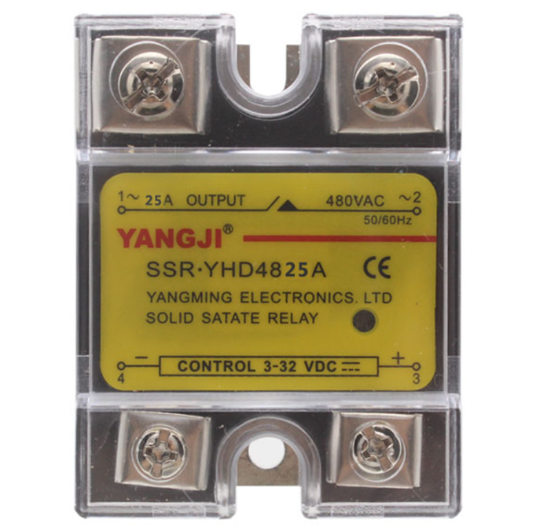 Single-phase Solid State Relay Small DC-AC DC Control AC YHD4825A 480VAC 25A