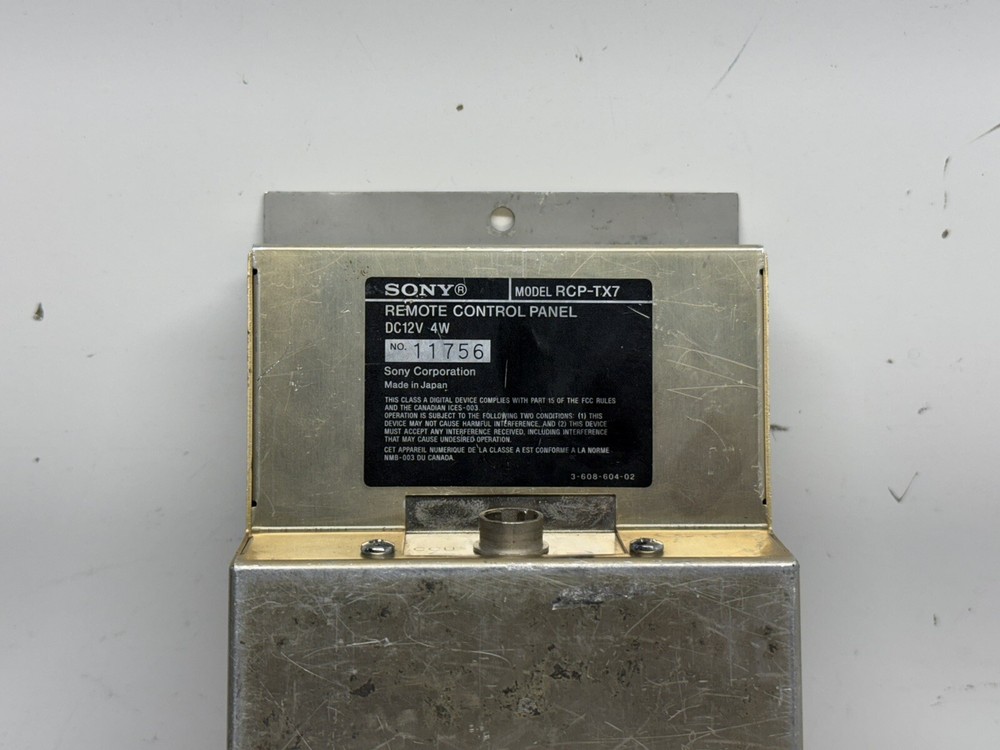 Sony Camera Control Unit CCU-TX7 W/ Remote RCP-TX7 - X68