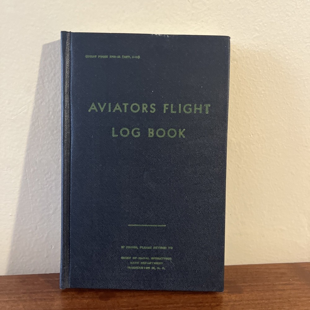 Aviators Flight Log Book US Navy UNUSED