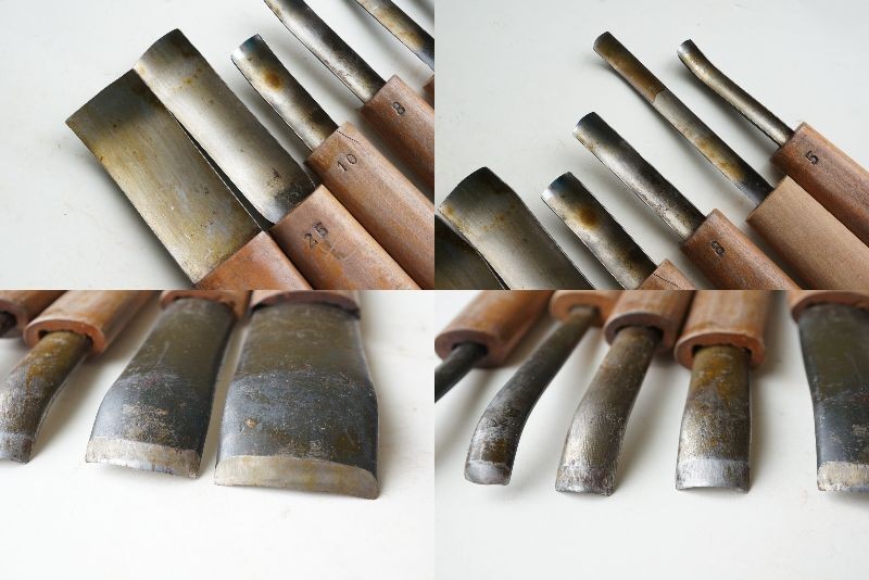 Maru Nomi Chisel Set 6pc Traditional Woodworking Tools High Quality